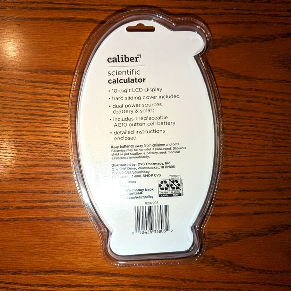 Caliber Handheld Desktop Scientific Calculator w/ Hard Cover NEW - Picture 4 of 4